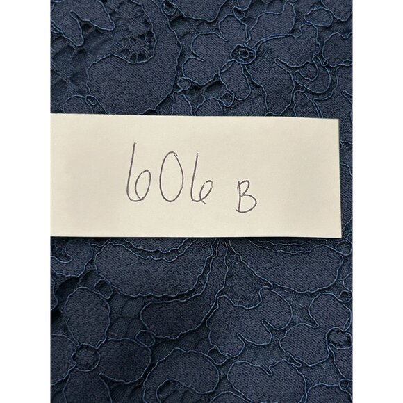 Isaac Mizrahi Live! Elastic Waist Pull On Lace Pants Navy Sz Large Petite Boho - Picture 8 of 10